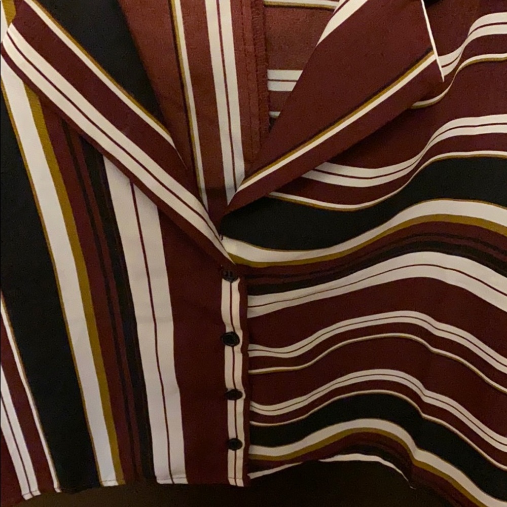 Multi-Colored Striped Blouse - Picture 3 of 6